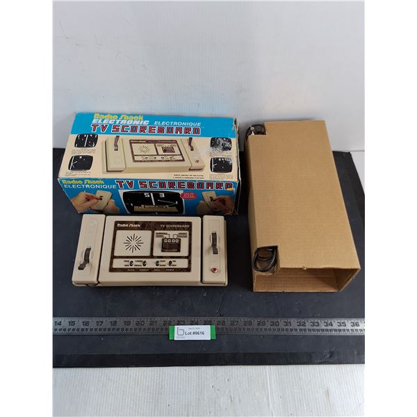 Vintage Radio Shack Electronic TV Scoreboard Video Game - Untested, As is