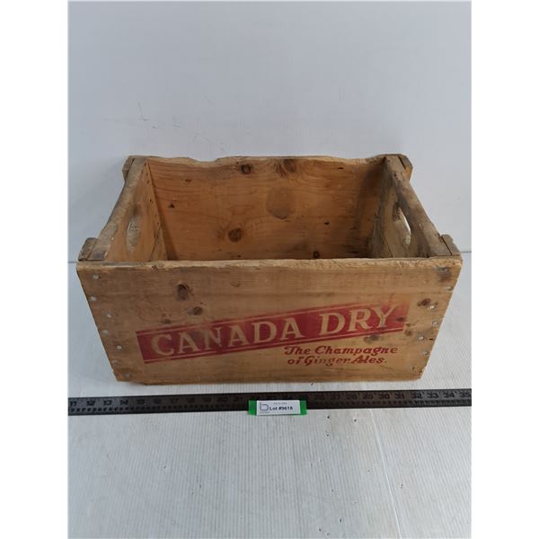 Vintage Wooden Canada Dry Crate - 19x12x10"