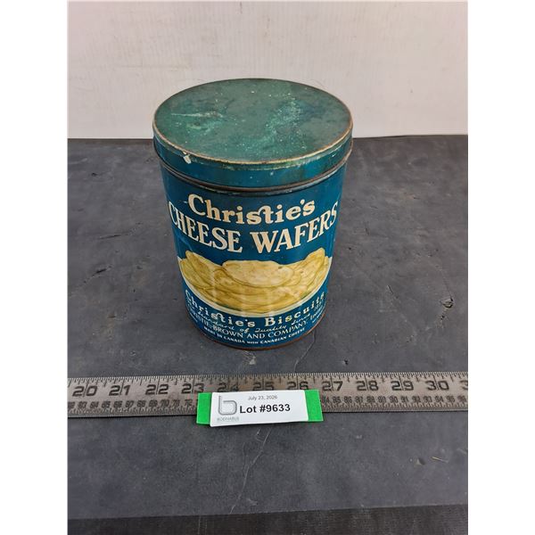 Vintage "Christie's Cheese Wafers" Tin