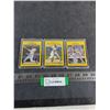 Image 1 : (3) Fleer 1991 MLB Collector Cards - Alomar, Henderson, Smith - Cannot Authenticate