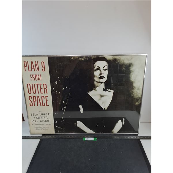 # Vintage Framed Movie Poster "Plan 9 From Outer Space" - 34" x 24" - Cannot Ship