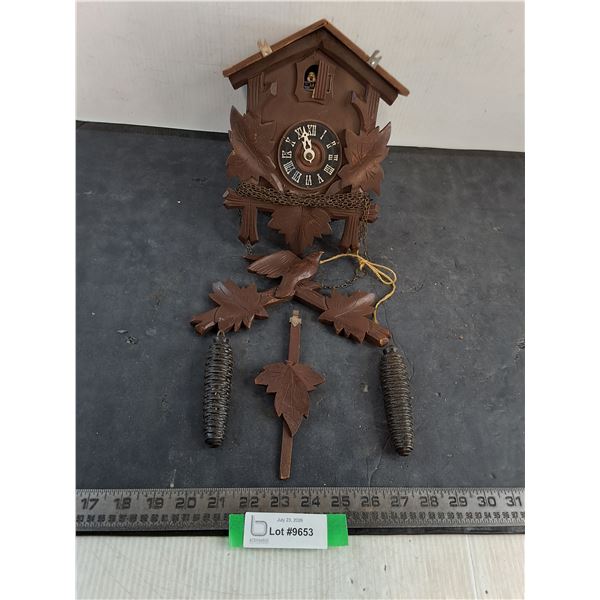 Vintage Cookoo Clock - Needs Repair And Assembly, As Is