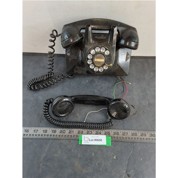 Vintage Northern Electric Rotary Phone, Extra Hand Set