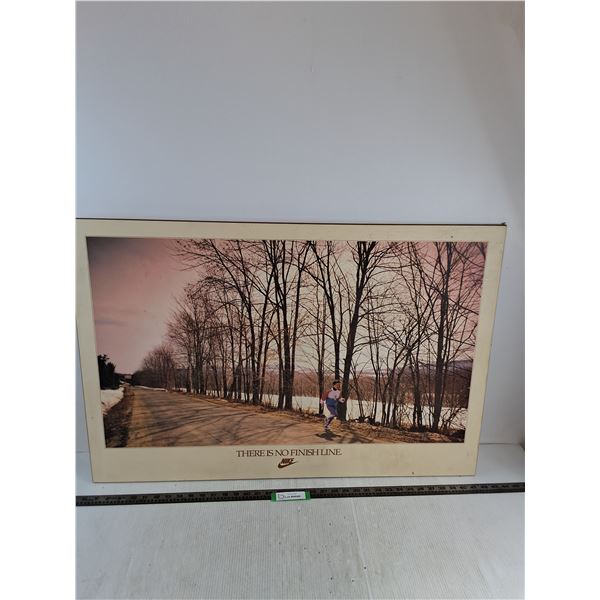# Nike "There Is No Finish Line" Wall Decor - 36" x 24" - Cannot Ship