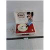 Image 1 : Vintage Sears Mickey Mouse Portable Record Player - Powers On