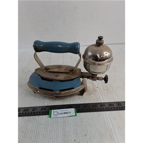 Vintage Coleman Gas Iron w/Trivet