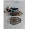 Image 3 : Vintage Coleman Gas Iron w/Trivet
