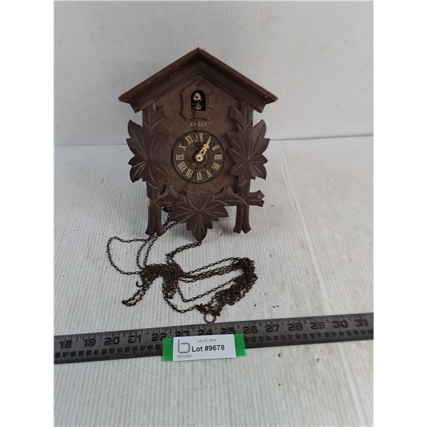 Vintage Kaiser Cookoo Clock - Some Damage, Likely Missing Pieces