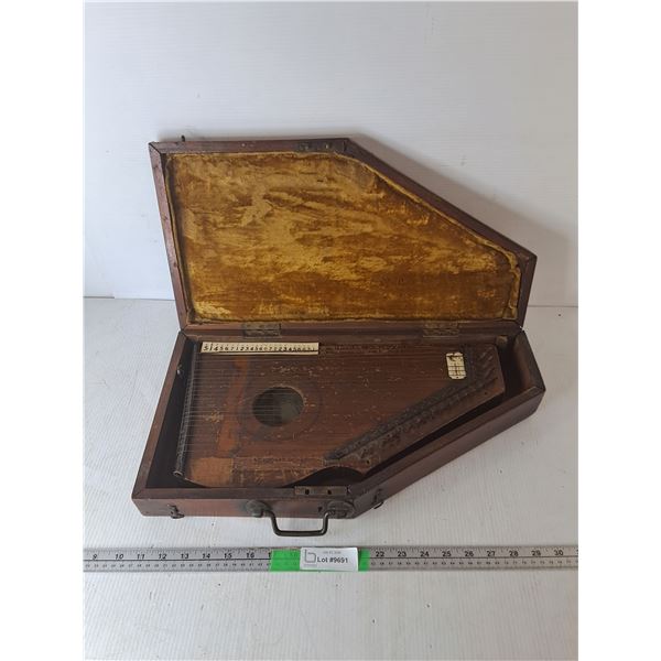 C.F. Zimmerman Autoharp & Case