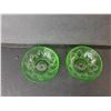 Image 2 : (2) Uranium Sherbet Bowls