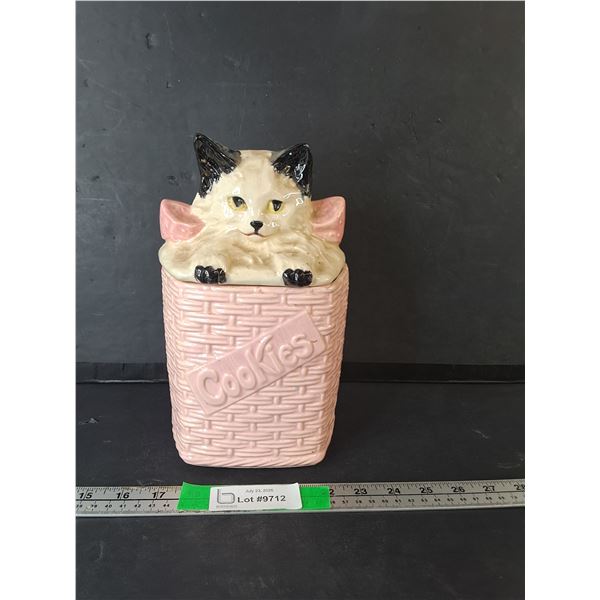 McCoy Ceramic Cat Cookie Jar 10.5"