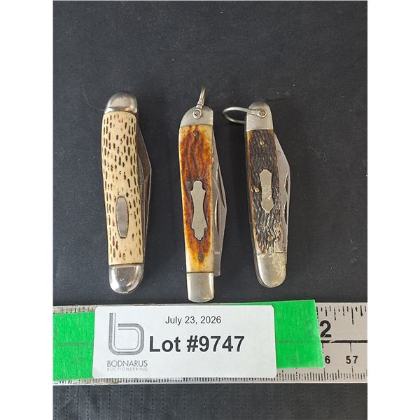 (3) Vintage Pocket Knives