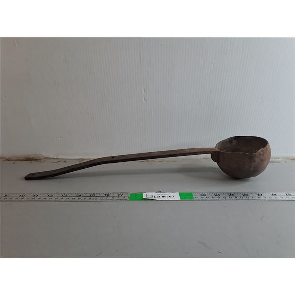 Antique Industrial Smelding Ladle 20"
