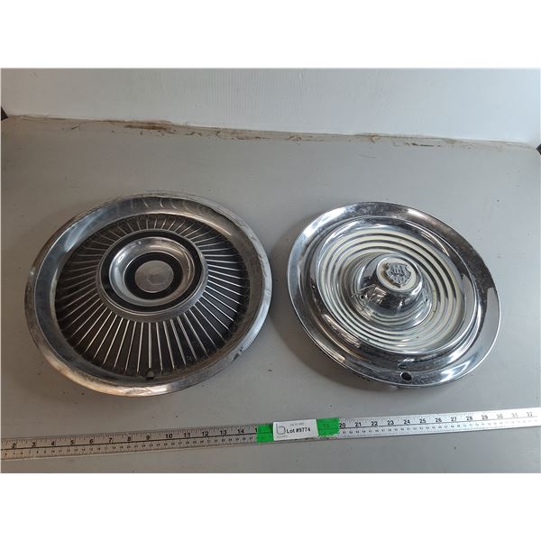 Vintage Ford & Buick Hubcaps Up to 15.5"