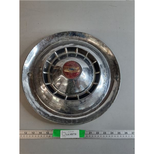 Vintage Chevrolet Hubcap 15.25"