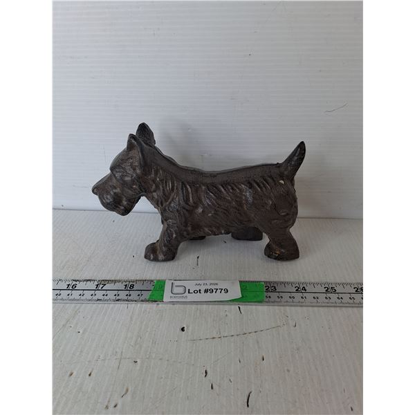 Cast Iron Terrier Figurine 4.75" Tall