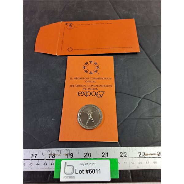 The Official Commemorative Medallion Expo67, Cannot Authenticate