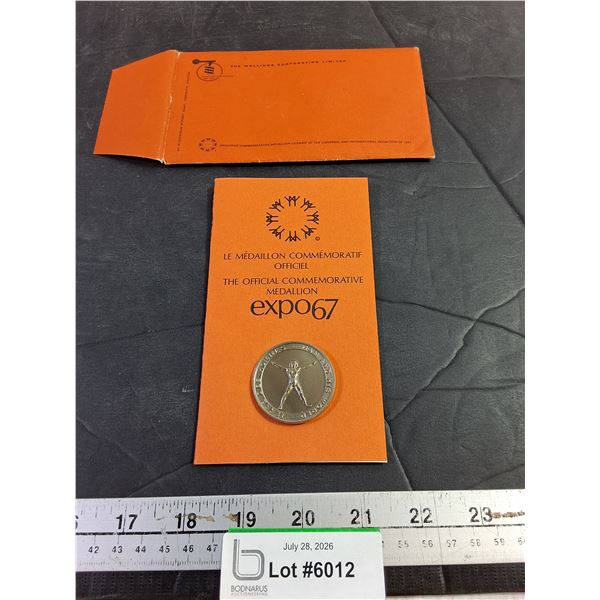 The Official Commemorative Medallion Expo67, Cannot Authenticate