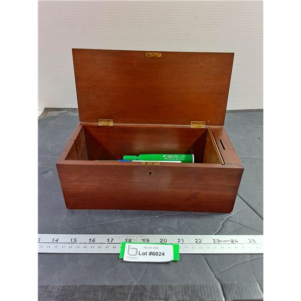 Pencil and Stamp Box w/ Pencils/Markers