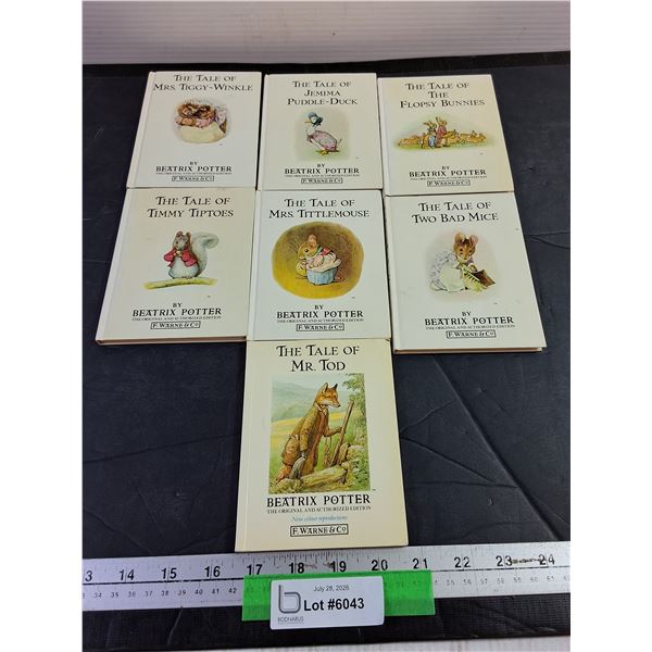 Books (7) - Assorted Original Peter Rabbit Books