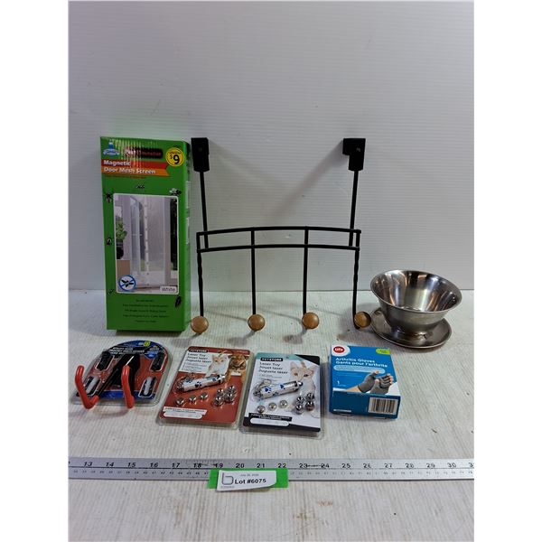 Door Hooks, Mesh Screen, Arthritis Gloves, Misc