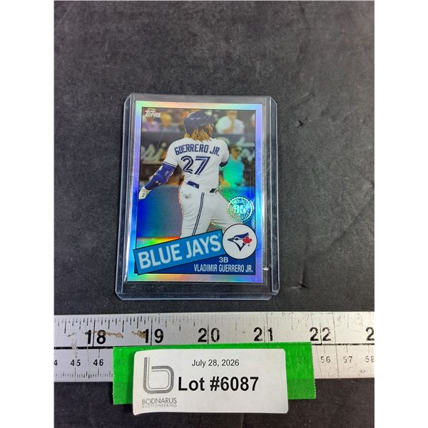Vladimir Guerrero Jr. Baseball Card - Refractor Finish, Cannot Authenticate