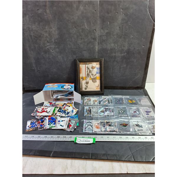 Gretzky Framed Photo, Assorted Hockey Cards, Cannot Authenticate