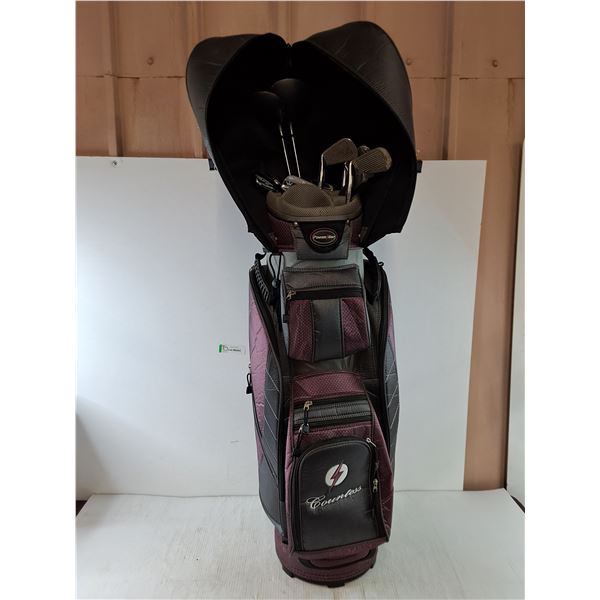 Set of (10) Right Handed Golf Clubs with Bag, Pickup Only