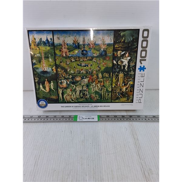 (1) 1000 Piece "Adult" Garden of Eartly Delights Puzzle (NIB) sealed