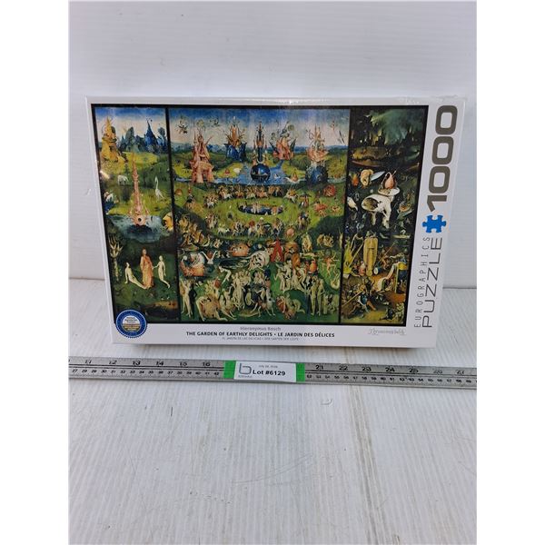 (1) 1000 Piece "Adult" Garden of Eartly Delights Puzzle (NIB) sealed