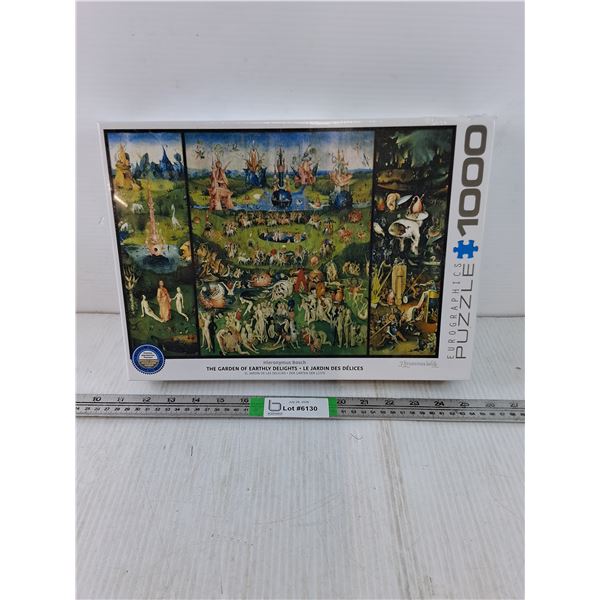 (1) 1000 Piece "Adult" Garden of Eartly Delights Puzzle (NIB) sealed