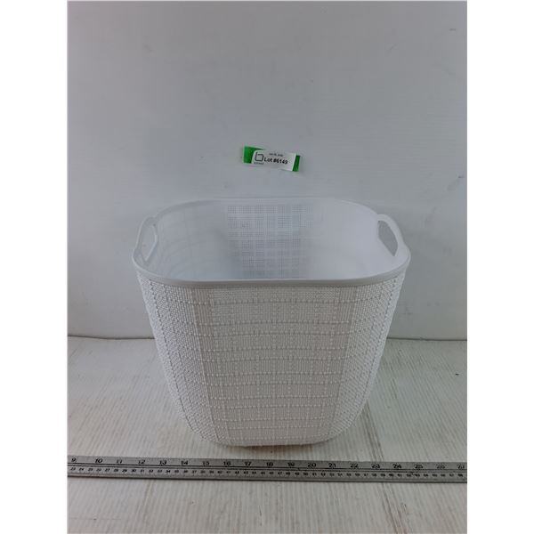White Laundry Basket