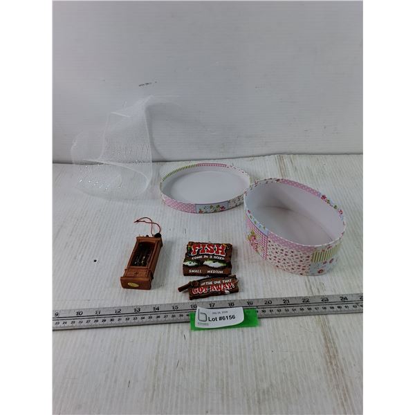 (2) Hunting/Fishing Christmas Ornaments in Box