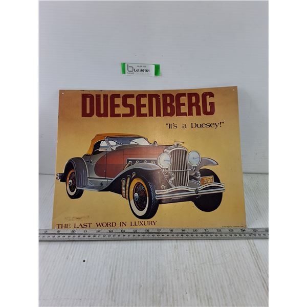 Duesenberg Car Sign