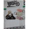 Image 2 : (5) 2-Card Pack Motorcycle Cards, (5) Keychains
