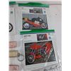 Image 6 : (5) 2-Card Pack Motorcycle Cards, (5) Keychains