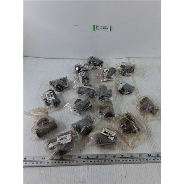 Assorted Metal Pipe T Fittings