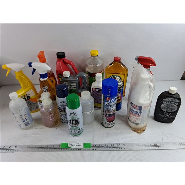 Oil Soap, Glass Cleaner, Hardwood & Floor Cleaner, Pine Sol, Liquid Drain Opener, Misc, PICKUP ONLY