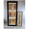 Image 1 : Framed Wall Art Print & Embroidery Wall Art - PICKUP ONLY 40" X 16", 25" X 8"