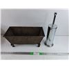 Image 1 : Metal Planter & Toilet Brush