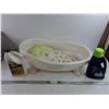 Image 1 : Plastic Baby Bath, Wood Floor Cleaner & Bissell Pet Stain & Odor Cleaner, PICKUP ONLY
