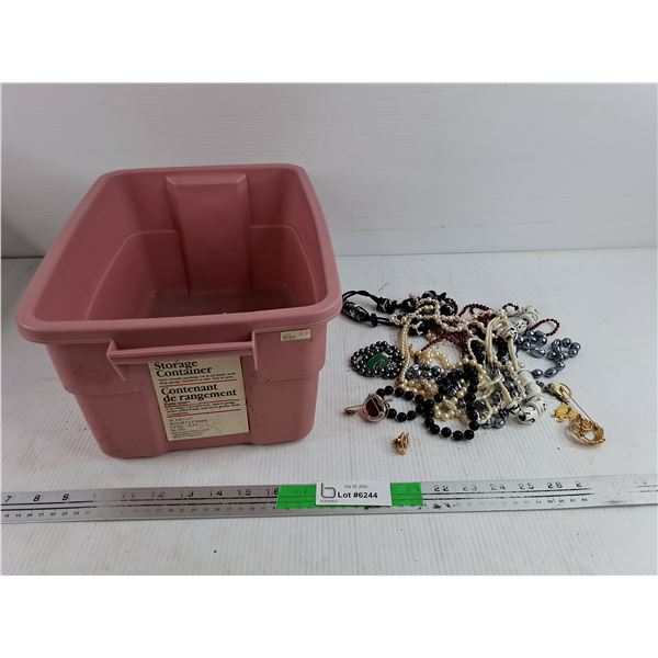 Necklaces, Pins & Storage Container, Cannot Ship Tote