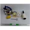 Image 1 : Tea Pot, Rope, Lint Roller, Scissors, Adult Poncho, Sponge