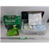 Image 1 : Diapers, Sack Bag, Plastic Container & Assorted Fabric