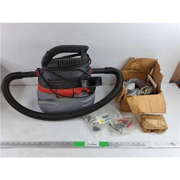 Husky Vacuum Cleaner - Powers On, As Is, Assorted Electrical Hardware