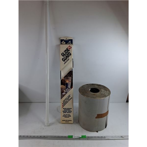 Glide Guard, Roll of Vinyl, Adjustable Shower Curtain Rod