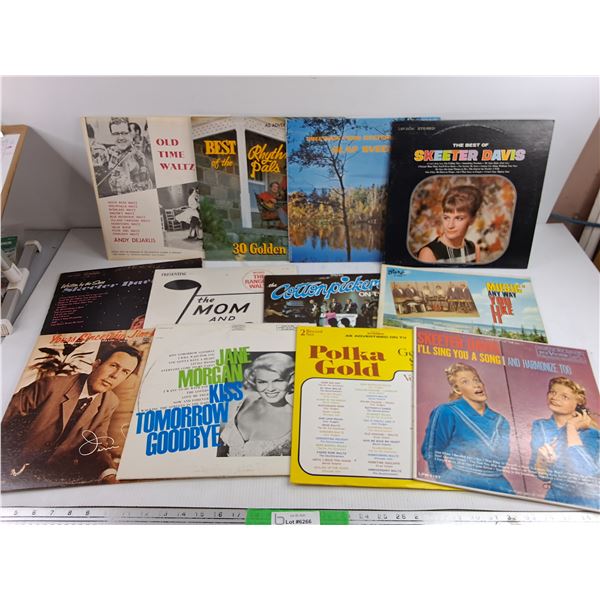 Assorted Vinyl Records - Skeeter Davis, Polka Gold, Olaf Sveen, Misc