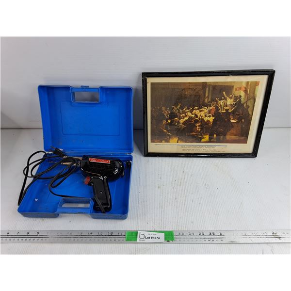 Weller Soldering Gun, Framed Lenin & Trotsky Wall Art Print
