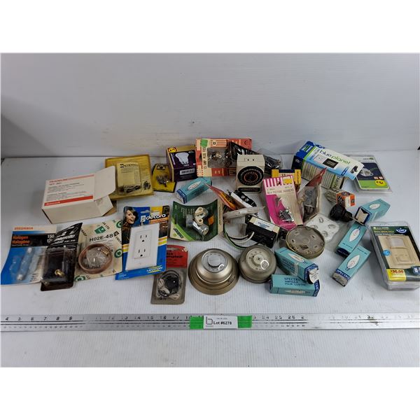Light Bulbs, Low Voltage Thermostat, Picture Hangers, Y Connector, Assorted Hardware