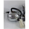 Image 2 : (2) Vintage Electric Kettles, Sunbeam Knife Sharpener - As Is